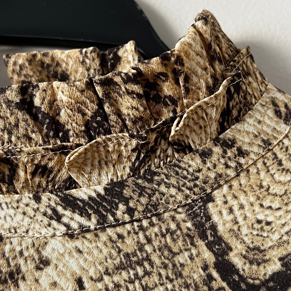 Zara chiffon snake print dress L - Picture 7 of 10